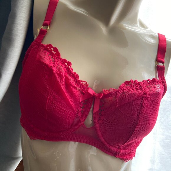 36F Charade Lined Bra lace overlay - Picture 1 of 11